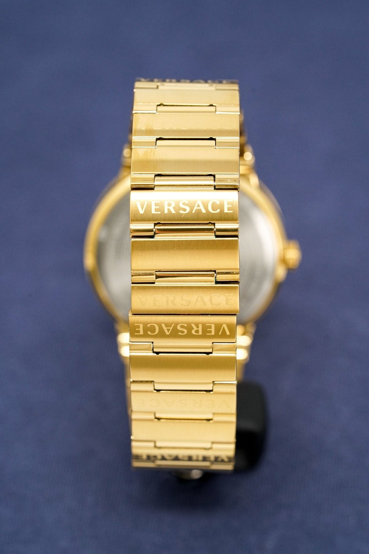 Versace Ladies Watch Greca Logo Gold Black VEVH00820 - Watches & Crystals