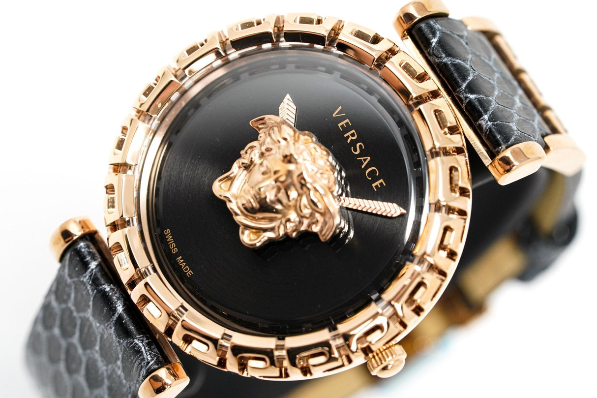 Versace Ladies Watch Palazzo Empire Greca Black Rose Gold VEDV00719 - Watches & Crystals