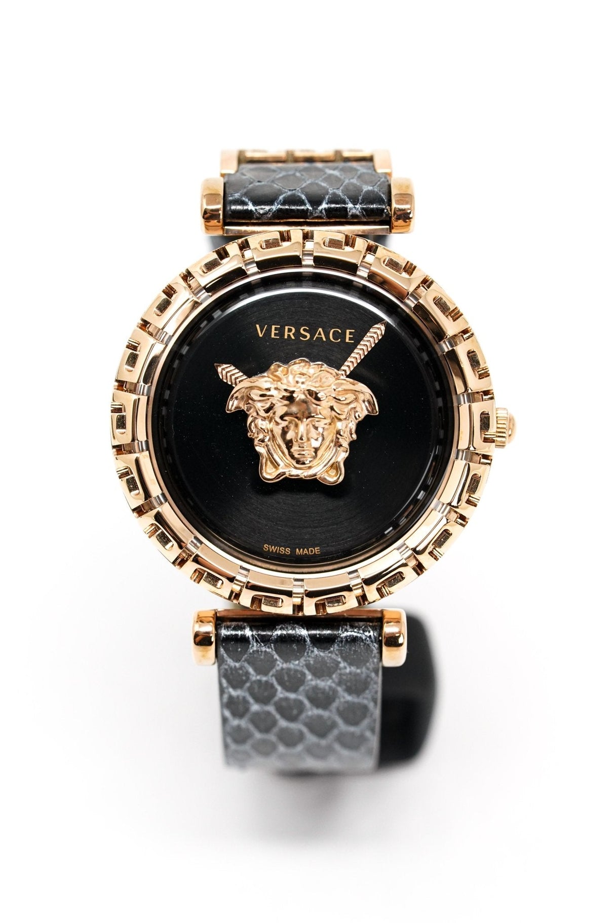 Versace Ladies Watch Palazzo Empire Greca Black Rose Gold VEDV00719 - Watches & Crystals