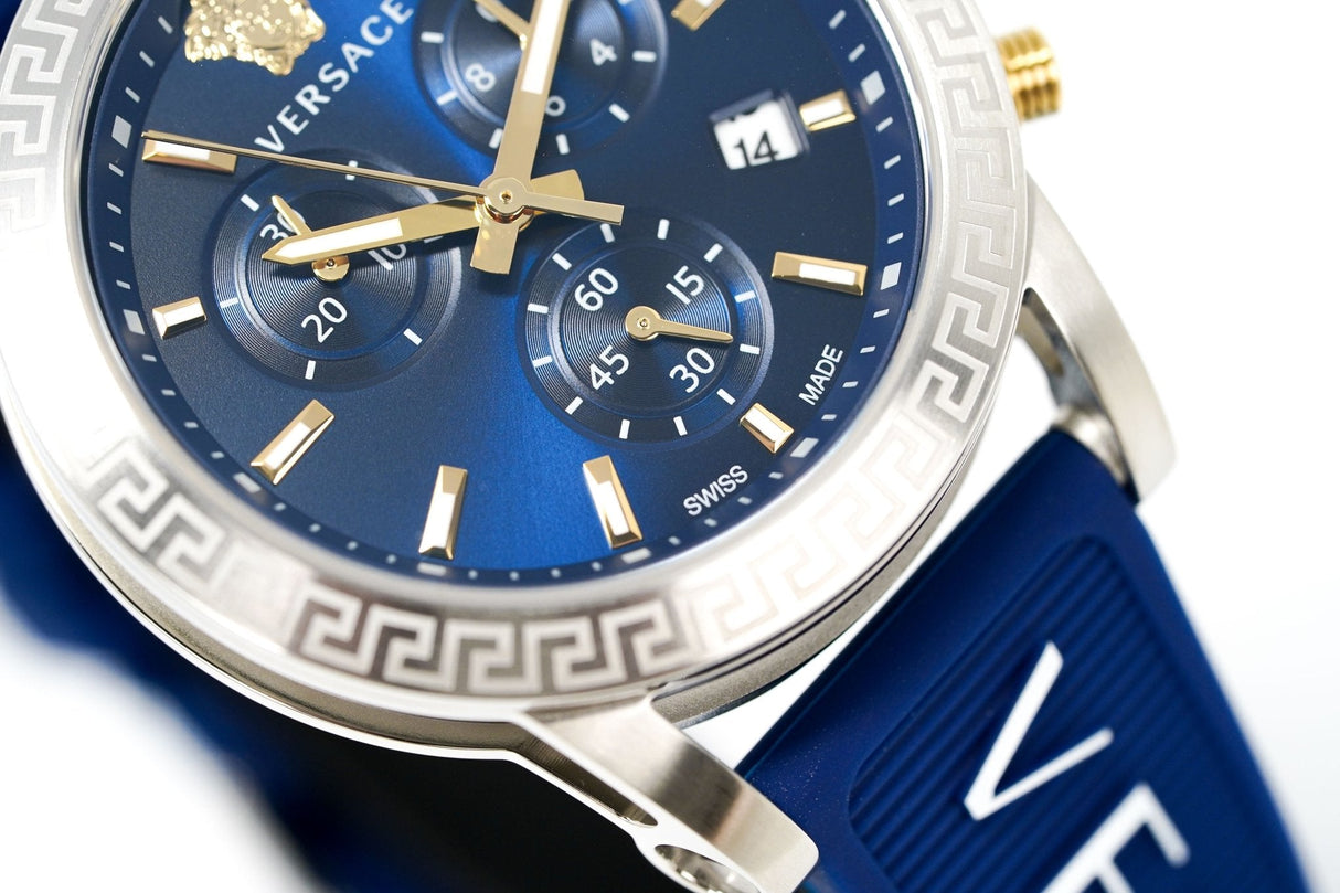 Versace Ladies Watch Sport Tech Chronograph Blue VEKB00222 - Watches & Crystals