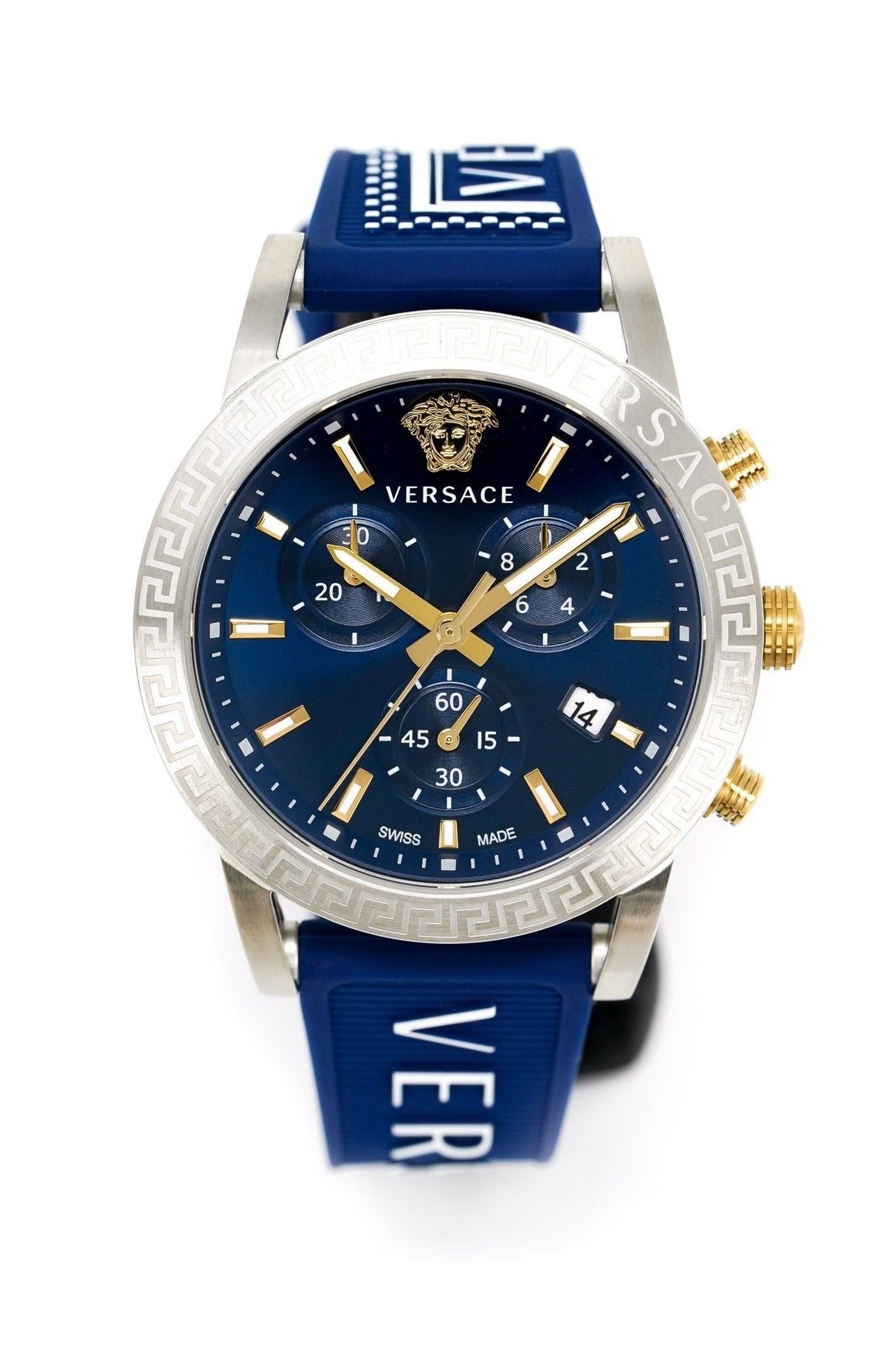 Versace Ladies Watch Sport Tech Chronograph Blue VEKB00222 - Watches & Crystals