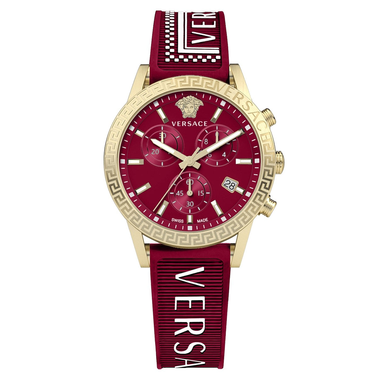 Versace Ladies Watch Sport Tech Chronograph Red Gold VEKB00322 - Watches & Crystals