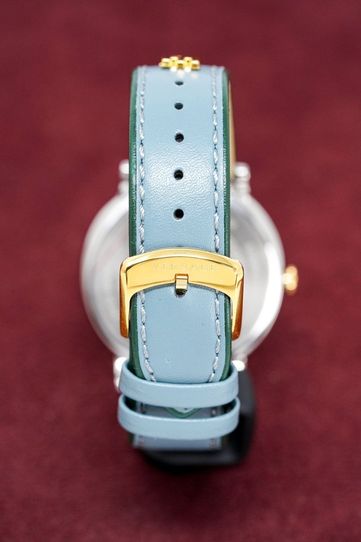 Versace Ladies Watch V-Circle 'COURAGE' Blue VBP010017 - Watches & Crystals