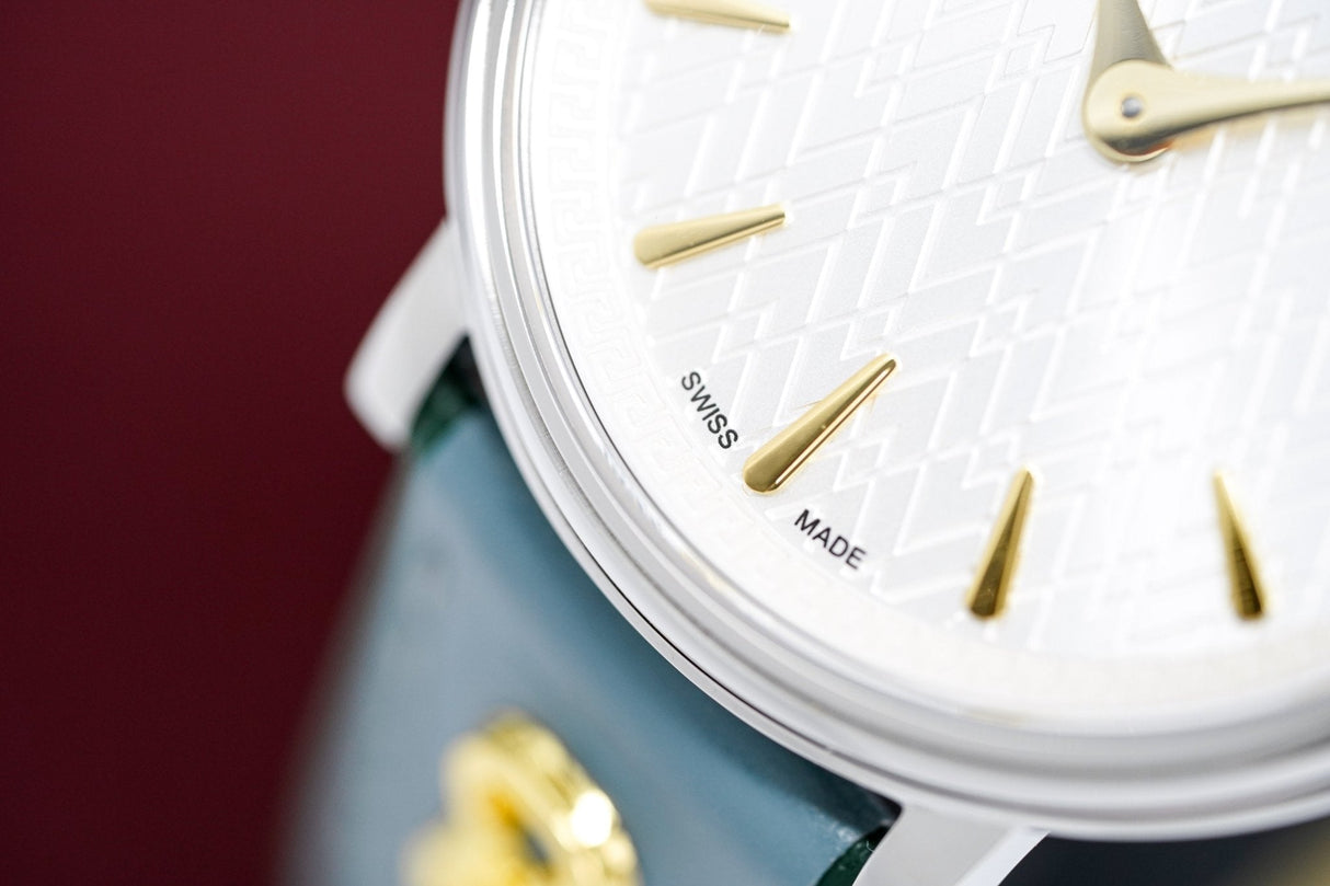 Versace Ladies Watch V-Circle 'COURAGE' Blue VBP010017 - Watches & Crystals