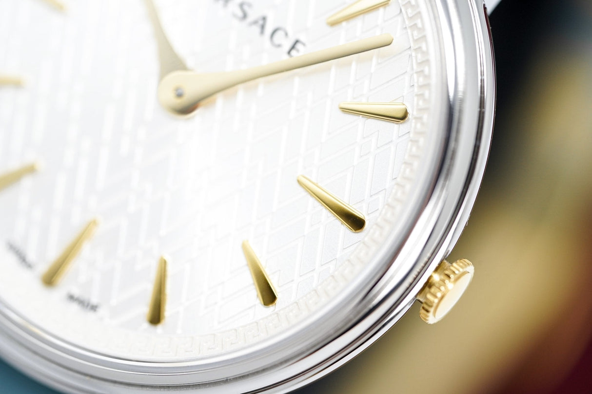 Versace Ladies Watch V-Circle 'COURAGE' Blue VBP010017 - Watches & Crystals