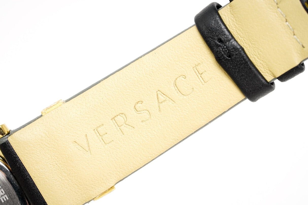 Versace Ladies Watch V-Circle Gold 'POWER' Black VBP040017 - Watches & Crystals