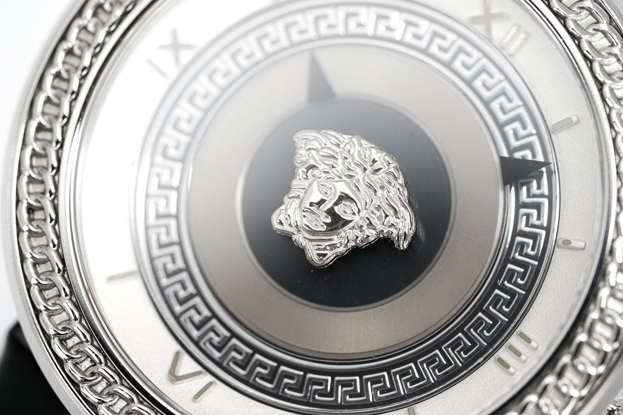 Versace Ladies Watch V Metal Patent Black VLC010014 - Watches & Crystals