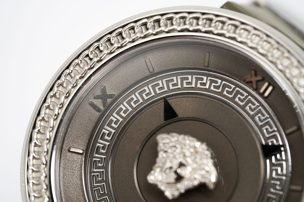 Versace Ladies Watch V Metal Patent VLC120016 - Watches & Crystals