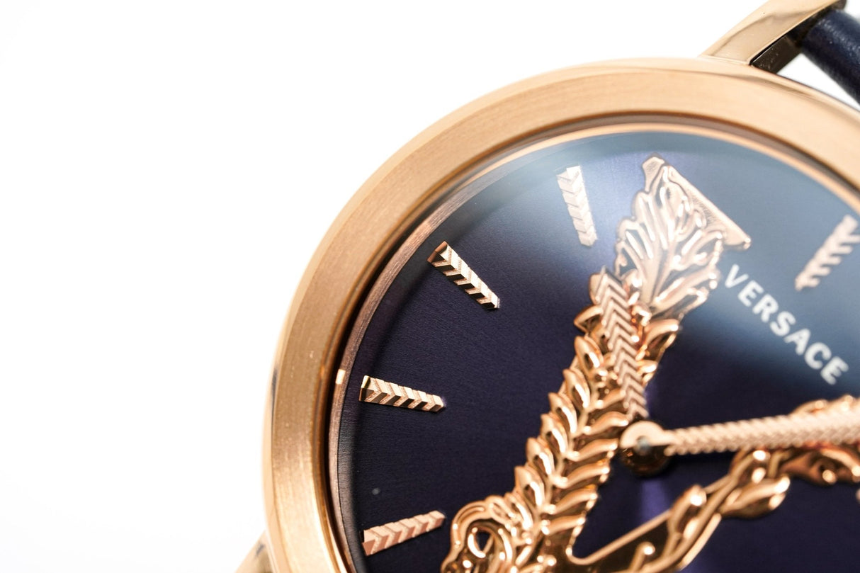 Versace Ladies Watch Virtus Blue IP Gold VERI00420 - Watches & Crystals
