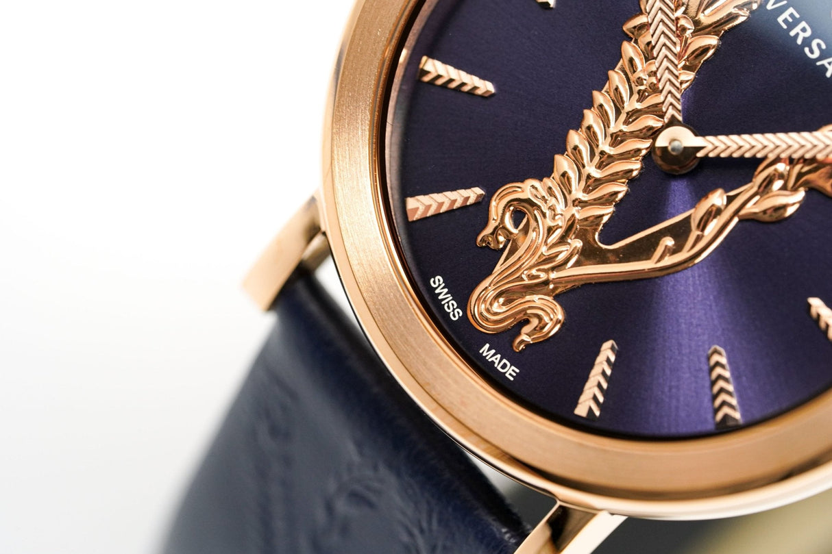 Versace Ladies Watch Virtus Blue IP Gold VERI00420 - Watches & Crystals