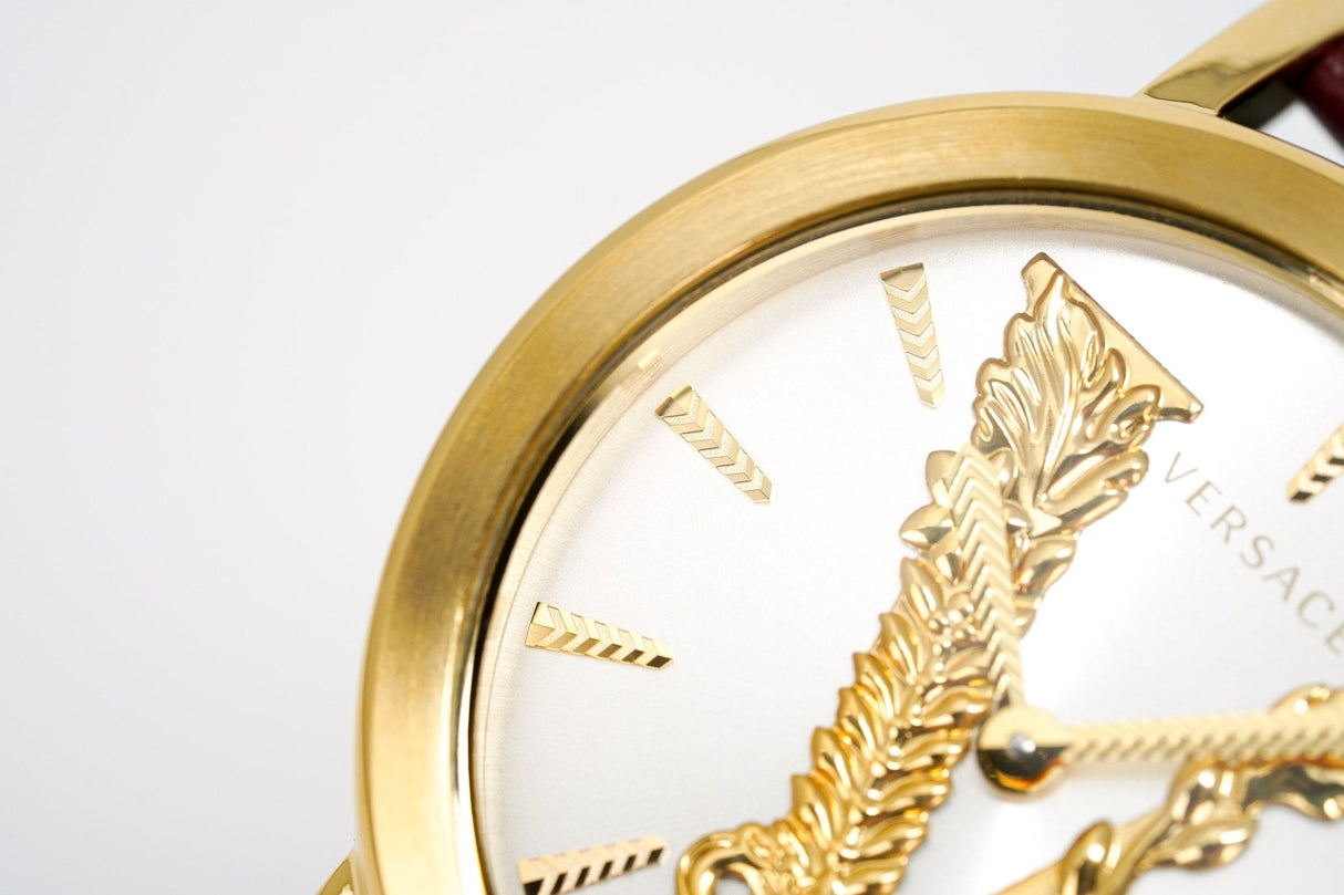 Versace Ladies Watch Virtus IP Gold Maroon VEHC00219 - Watches & Crystals