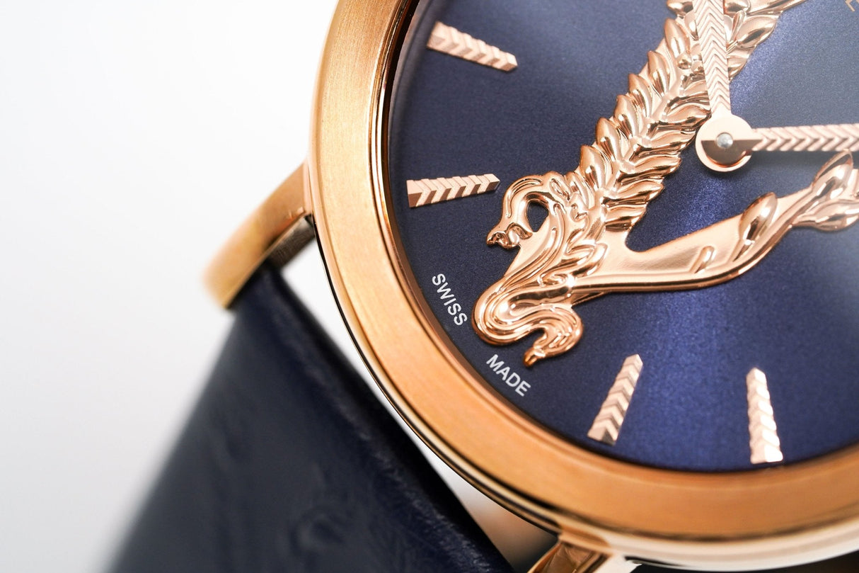 Versace Ladies Watch Virtus IP Rose Gold Blue VEHC00419 - Watches & Crystals