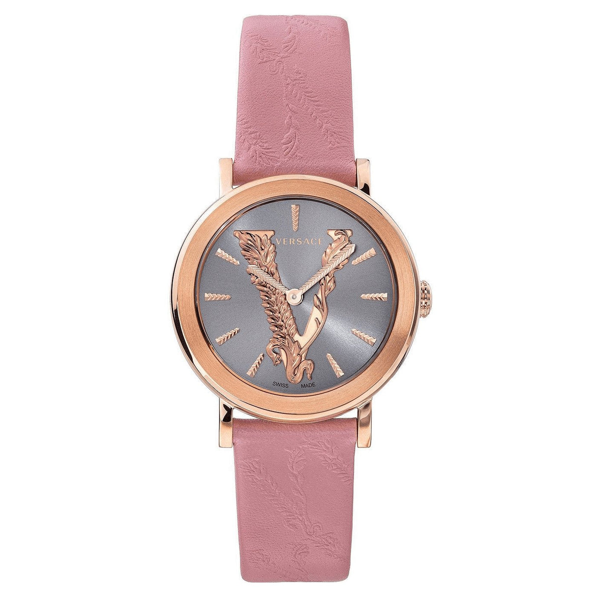 Versace Ladies Watch Virtus IP Rose Gold Pink VEHC00319 - Watches & Crystals