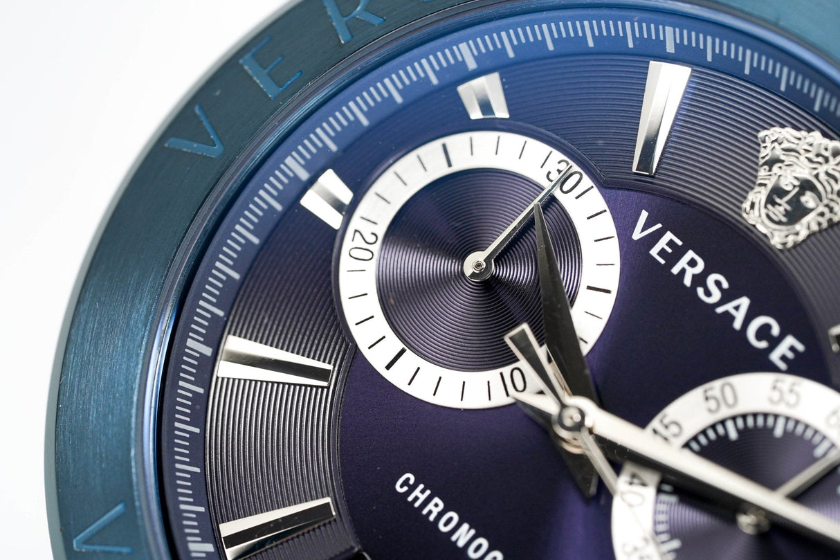 Versace Men's Chronograph Watch Aion Blue VBR070017 - Watches & Crystals