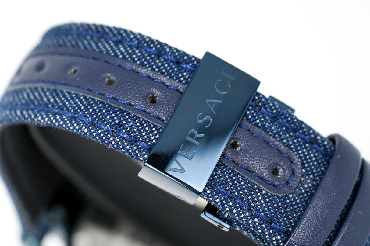 Versace Men's Chronograph Watch Aion Blue VBR070017 - Watches & Crystals