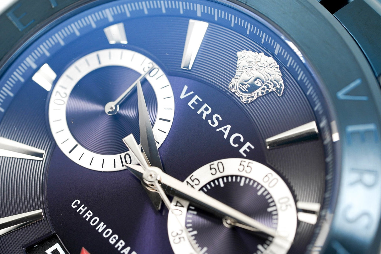Versace Men's Chronograph Watch Aion Blue VBR070017 - Watches & Crystals