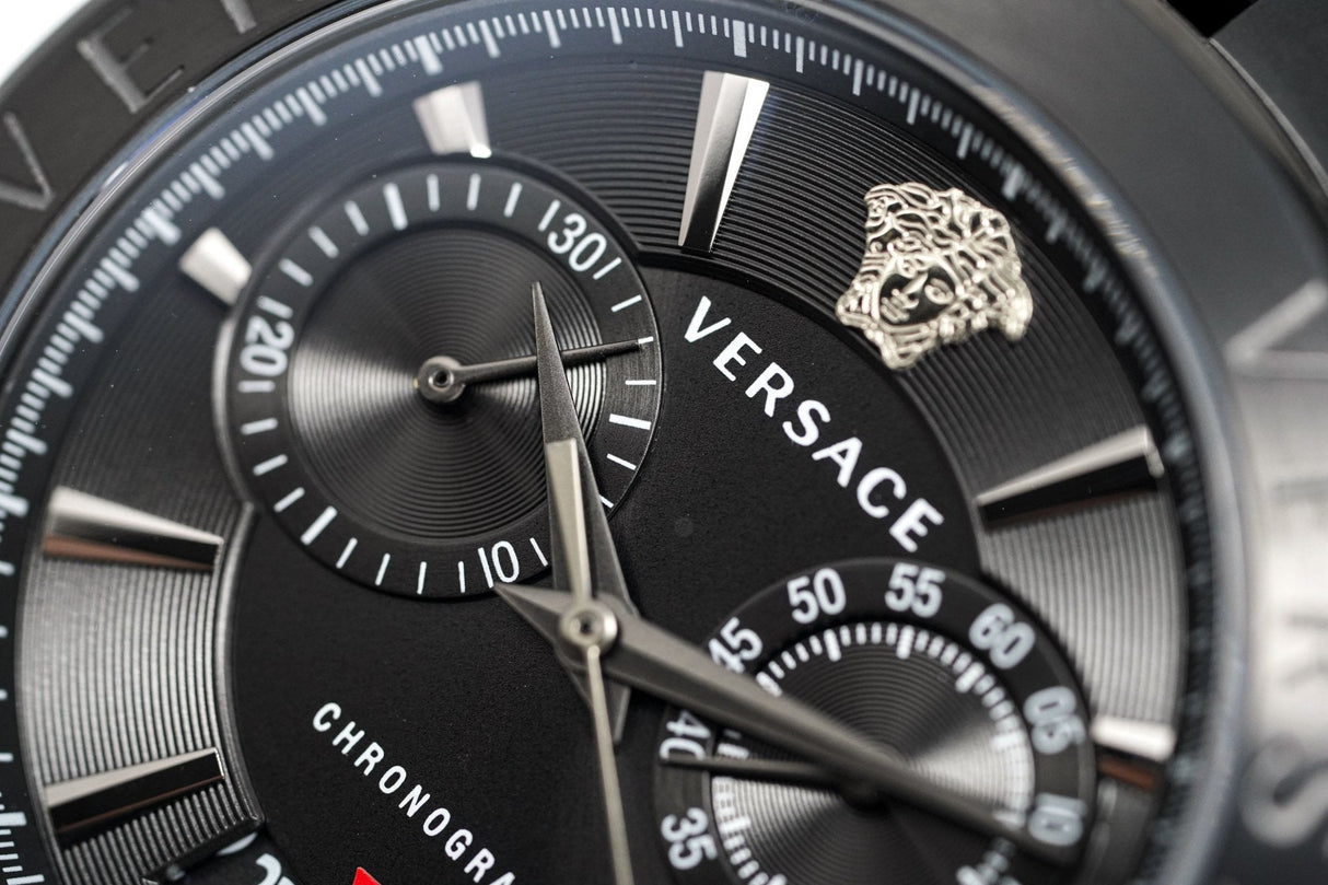 Versace Men's Chronograph Watch Aion Gold Black VBR030017 - Watches & Crystals
