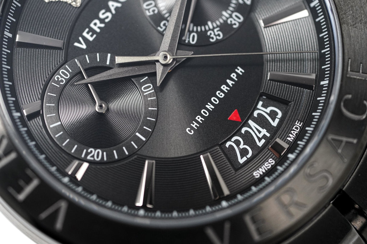 Versace Men's Chronograph Watch Aion Gold Black VBR030017 - Watches & Crystals