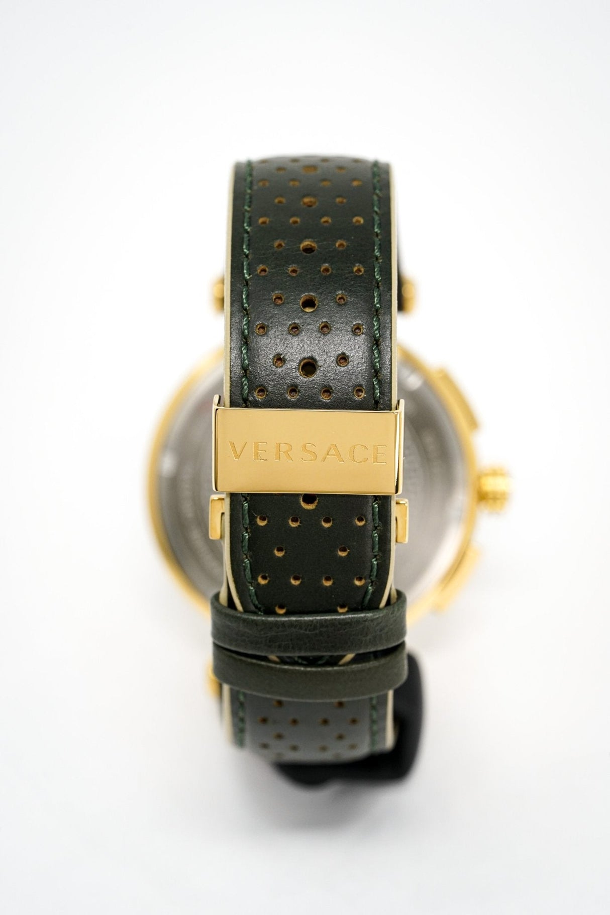 Versace Men's Chronograph Watch Aion Gold Green VBR020017 - Watches & Crystals