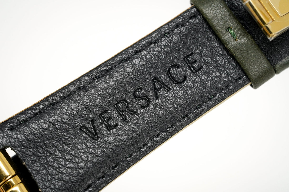 Versace Men's Chronograph Watch Aion Gold Green VBR020017 - Watches & Crystals