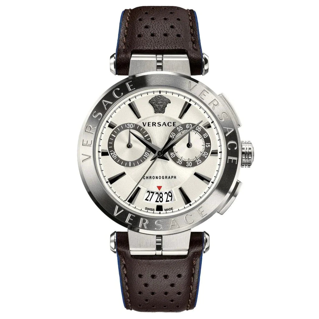 Versace Men's Chronograph Watch Aion Steel VBR010017 - Watches & Crystals