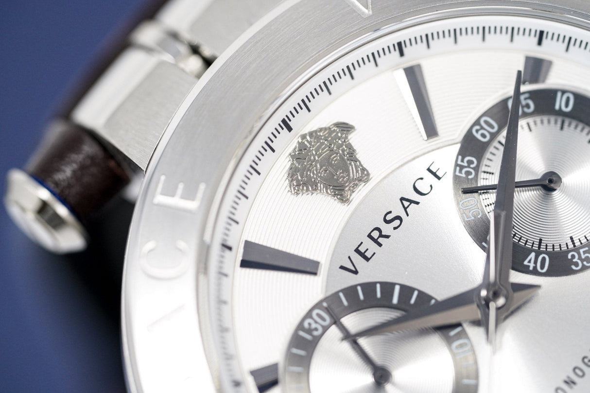 Versace Men's Chronograph Watch Aion Steel VBR010017 - Watches & Crystals