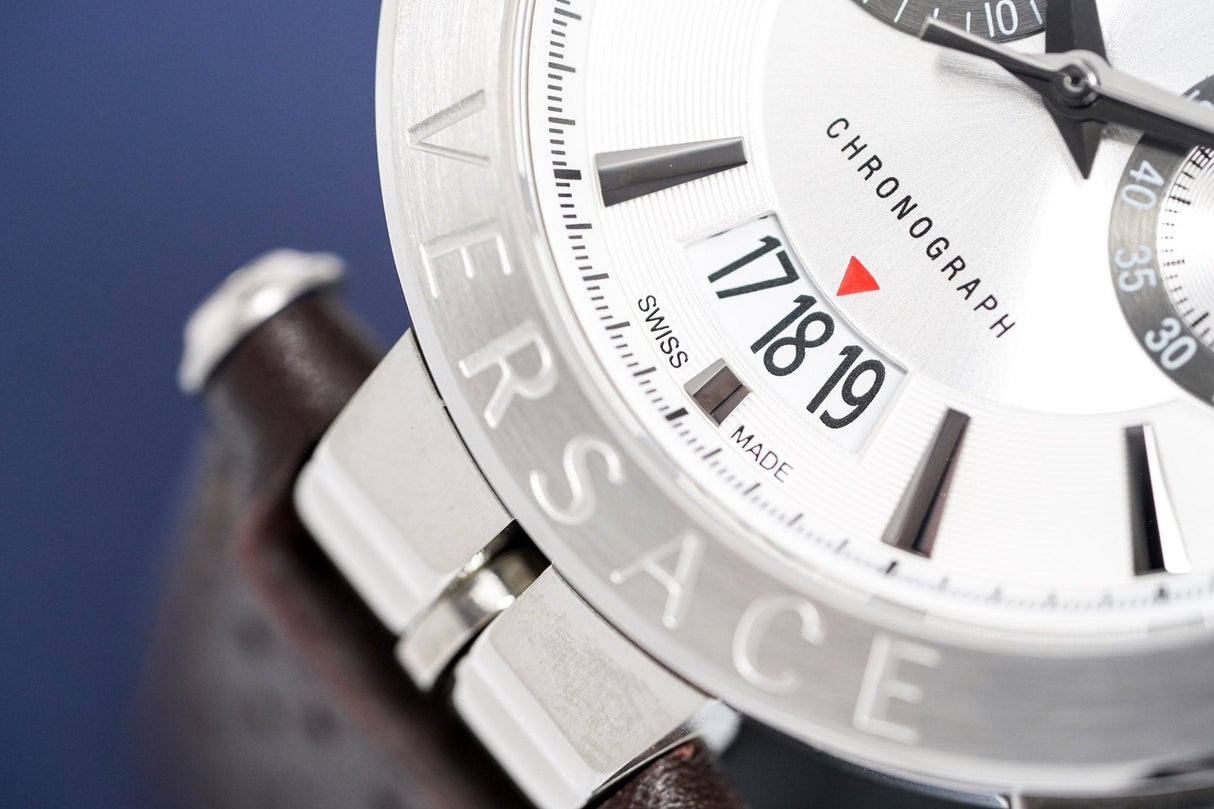 Versace Men's Chronograph Watch Aion Steel VBR010017 - Watches & Crystals