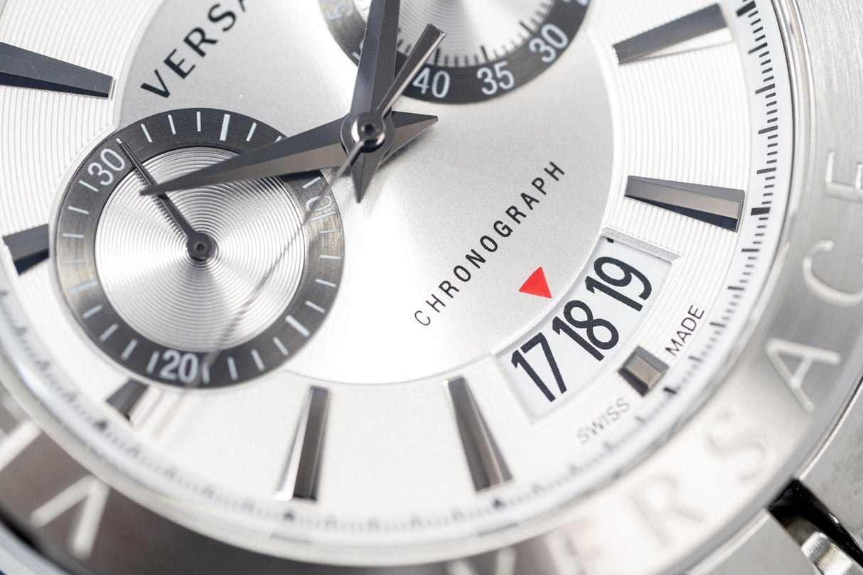 Versace Men's Chronograph Watch Aion Steel VBR010017 - Watches & Crystals