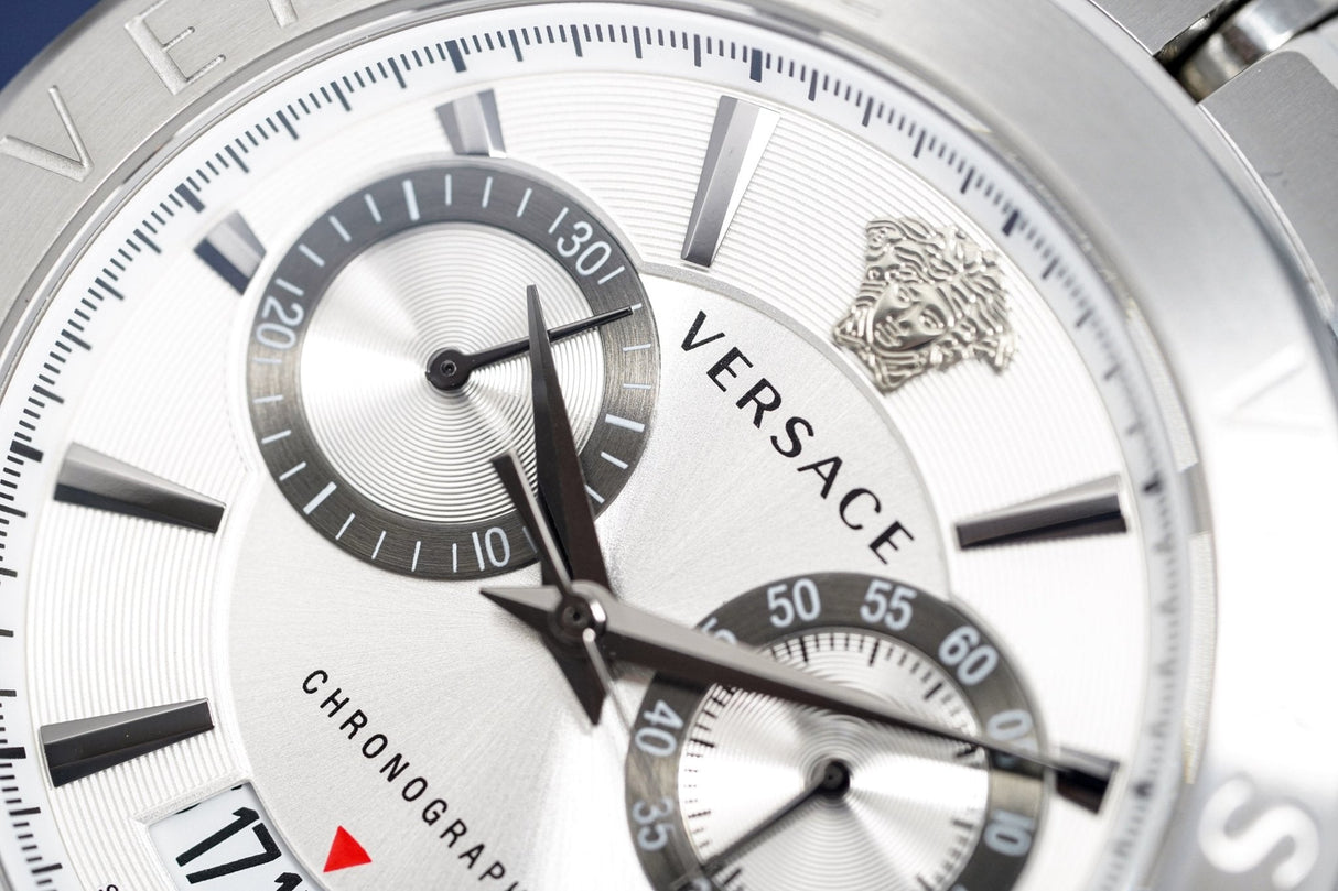 Versace Men's Chronograph Watch Aion Steel VBR010017 - Watches & Crystals