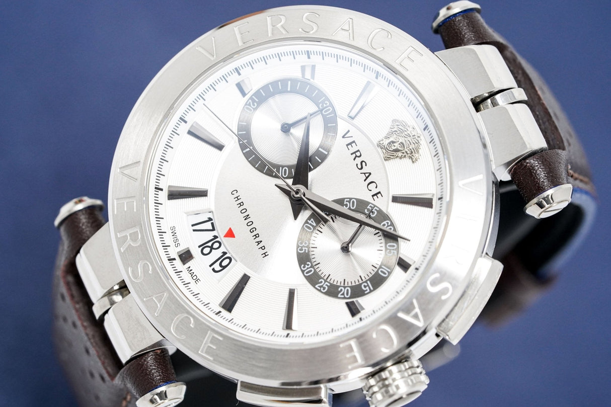 Versace Men's Chronograph Watch Aion Steel VBR010017 - Watches & Crystals