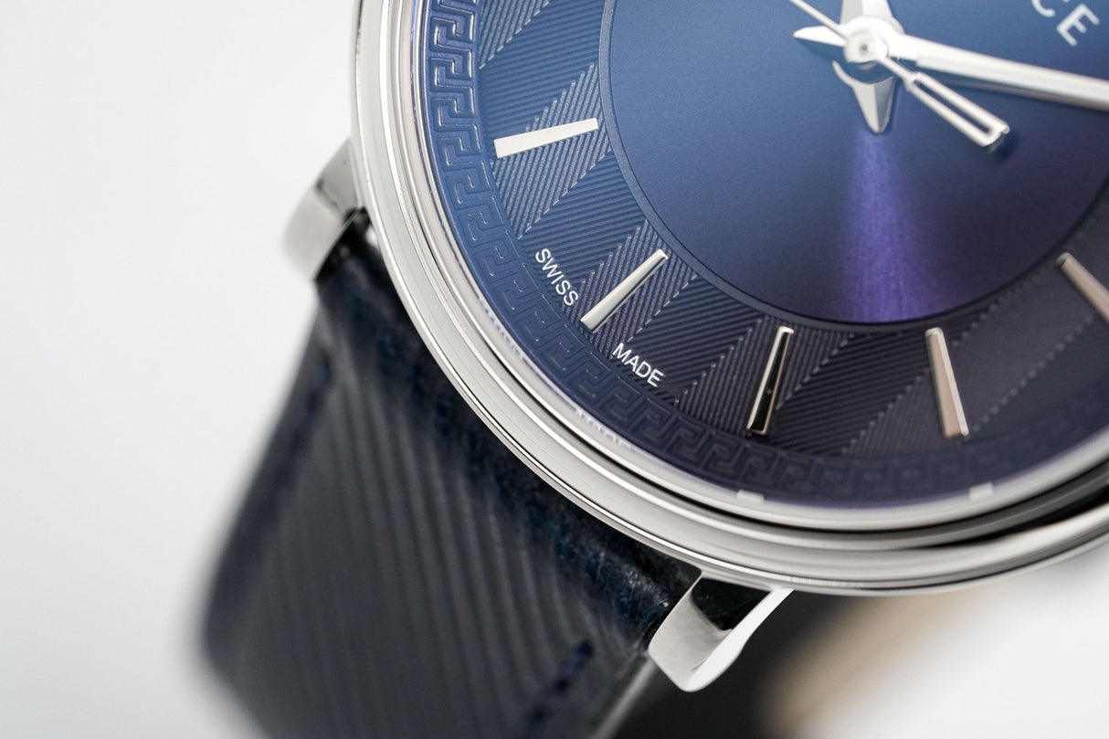 Versace Men's V-Circle Watch Blue VE5A00120 - Watches & Crystals