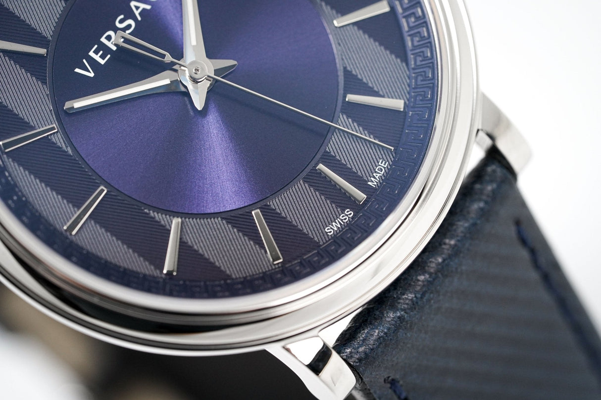 Versace Men's V-Circle Watch Blue VE5A00120 - Watches & Crystals