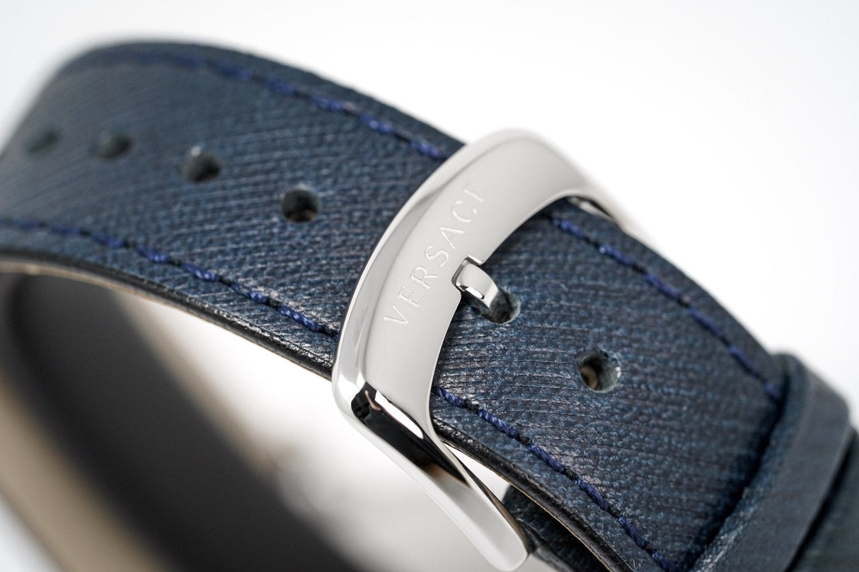 Versace Men's V-Circle Watch Blue VE5A00120 - Watches & Crystals