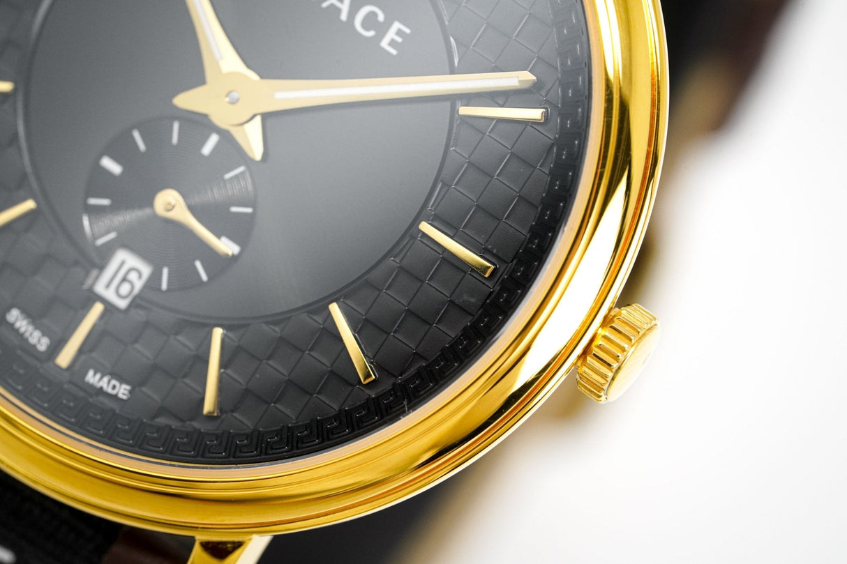 Versace Men's V-Circle Watch Brown VEBQ01619 - Watches & Crystals