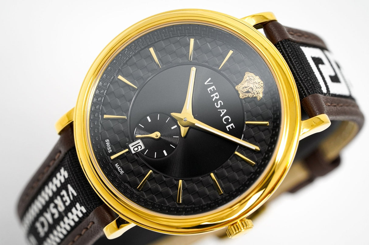 Versace Men's V-Circle Watch Brown VEBQ01619 - Watches & Crystals