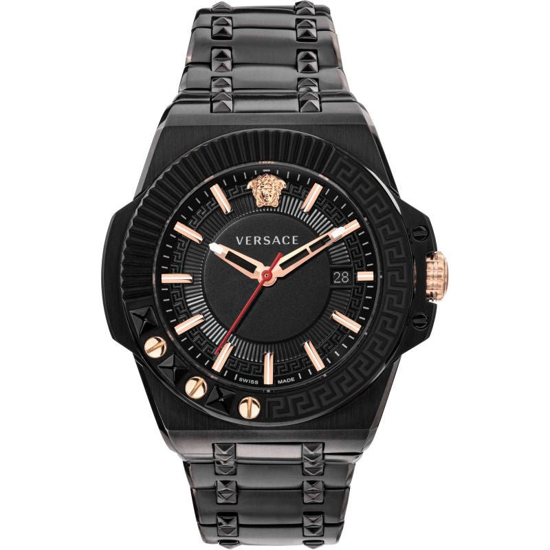 Versace Men's Watch Chain Reaction Black VEDY00719 - Watches & Crystals