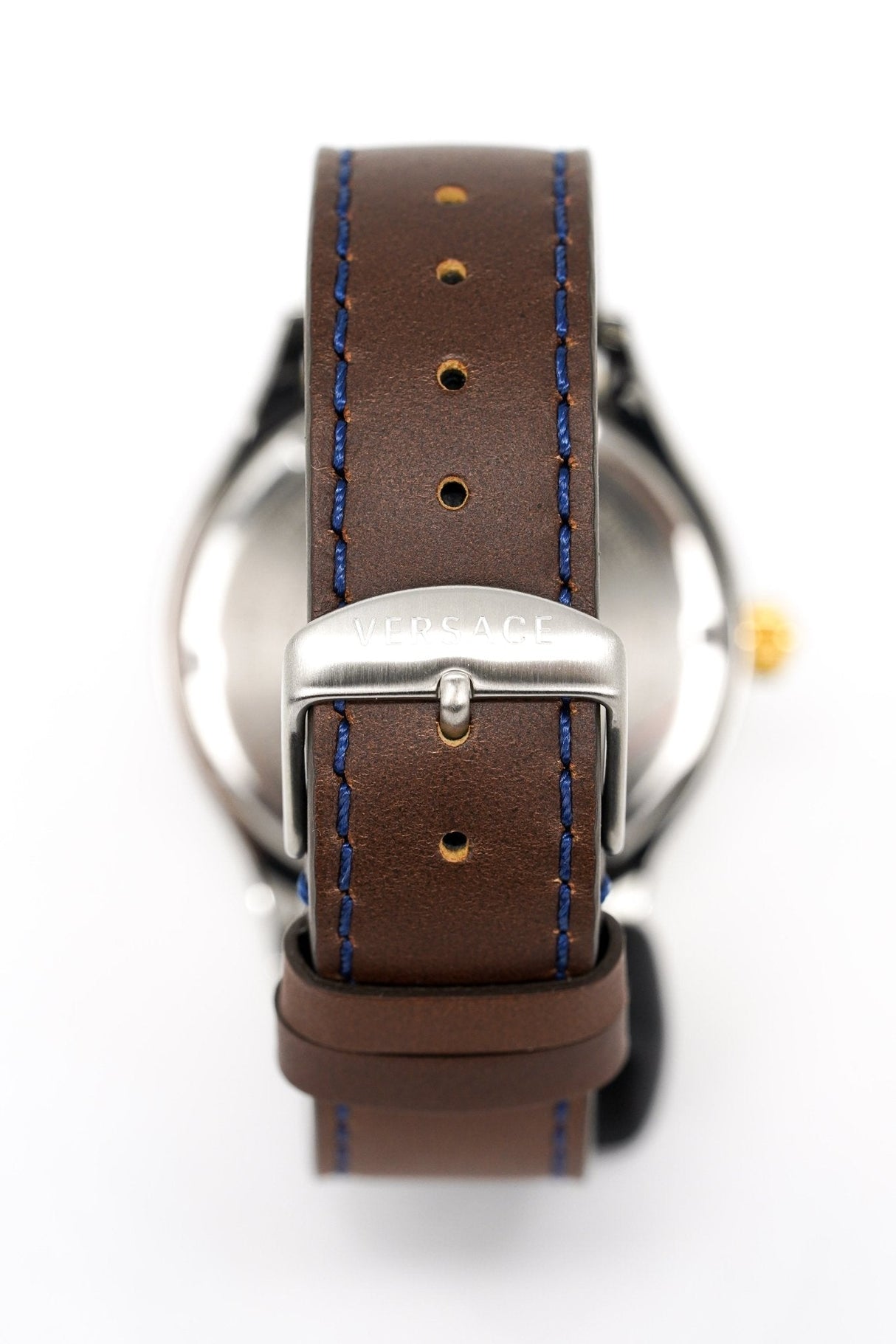 Versace Men's Watch Hellenyium GMT Blue Leather V11080017 - Watches & Crystals