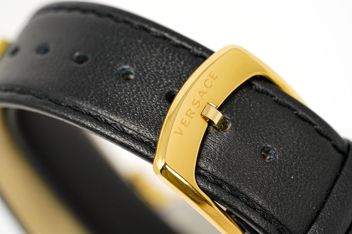 Versace Men's Watch V-Circle Gold Black VBQ050017 - Watches & Crystals