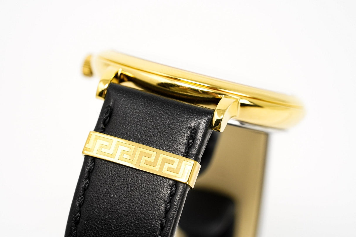 Versace Men's Watch V-Circle Gold Black VBQ050017 - Watches & Crystals