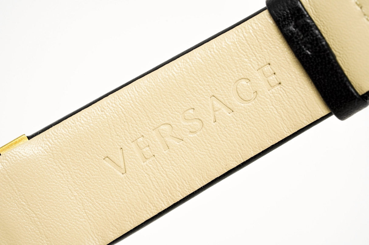 Versace Men's Watch V-Circle Gold Black VBQ050017 - Watches & Crystals