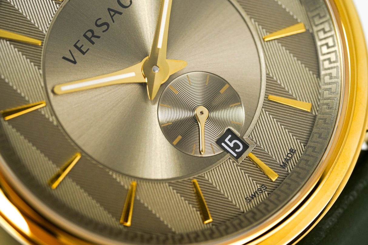 Versace Men's Watch V-Circle Small Seconds Green VBQ030017 - Watches & Crystals