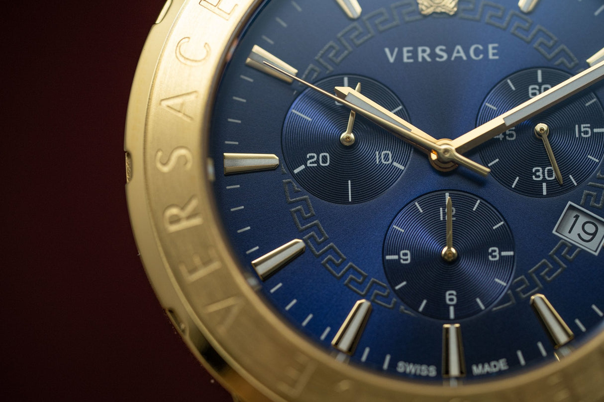 Versace Signature Chronograph Blue - Watches & Crystals