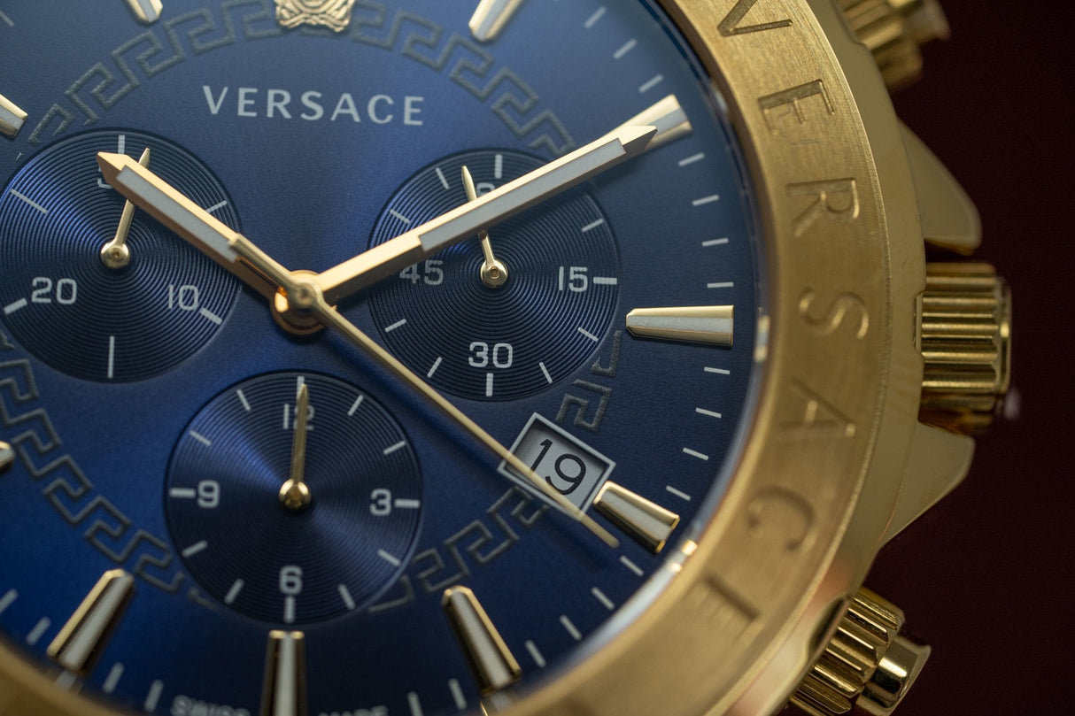Versace Signature Chronograph Blue - Watches & Crystals