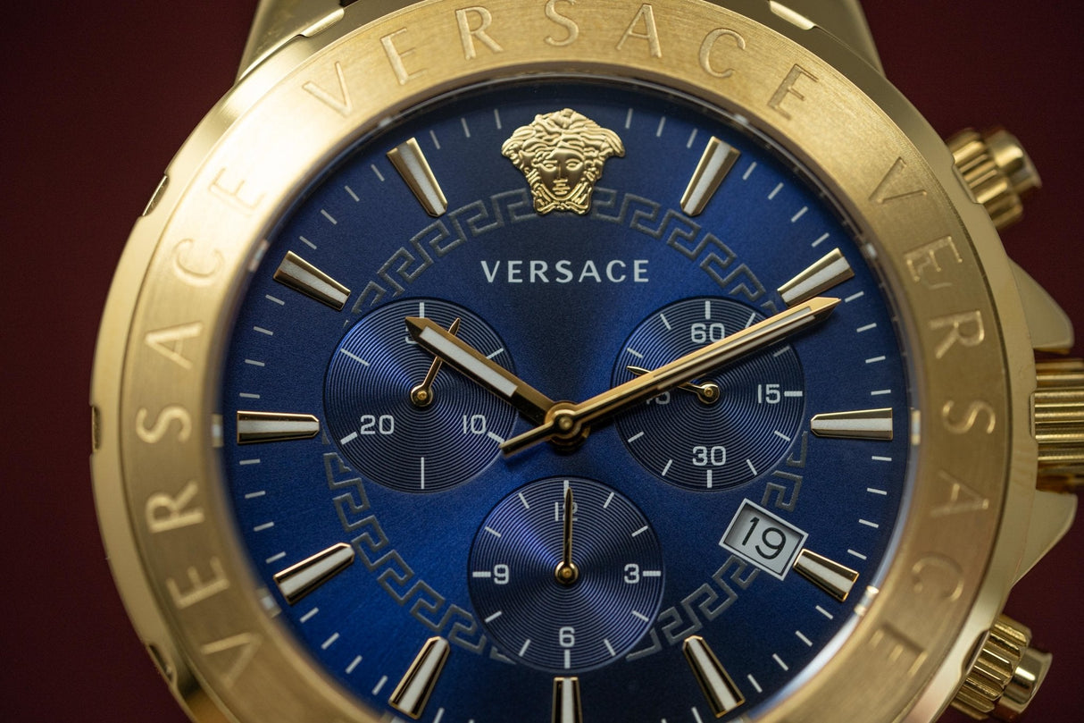 Versace Signature Chronograph Blue - Watches & Crystals