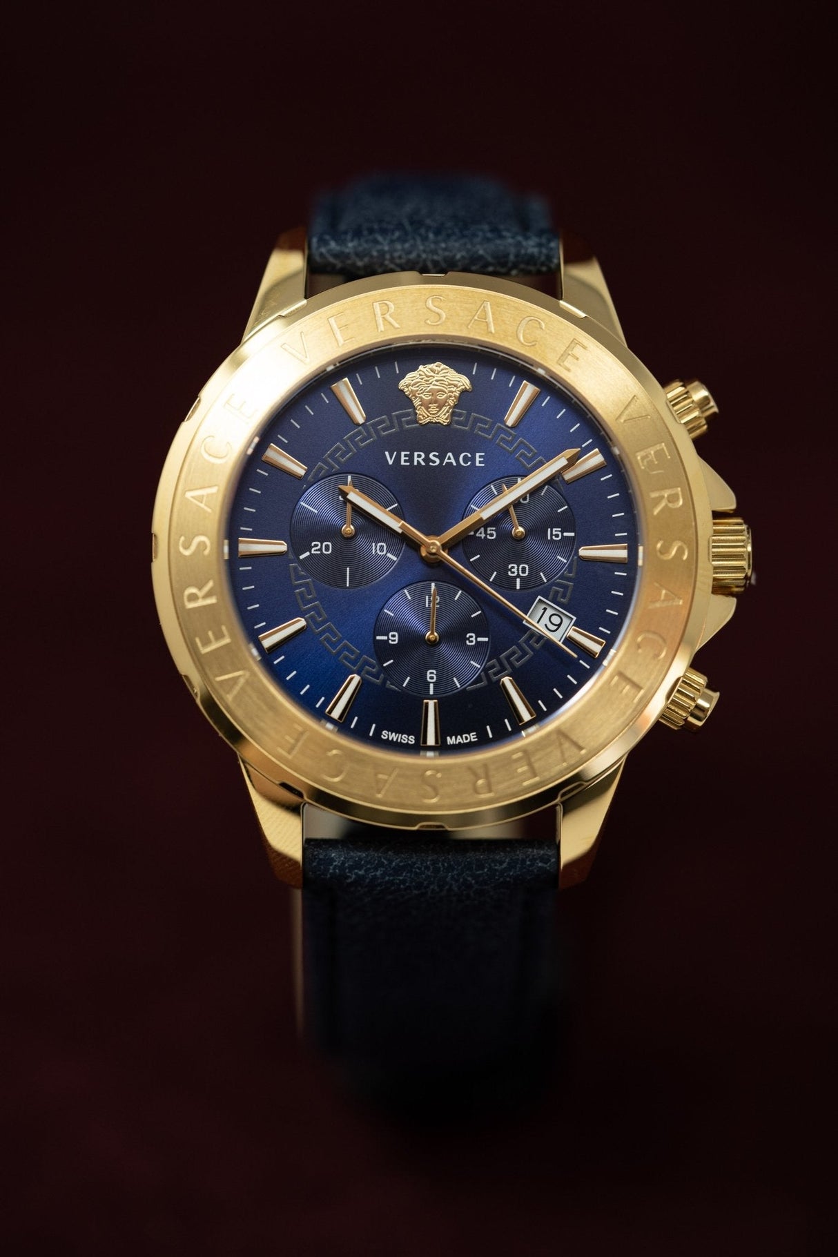Versace Signature Chronograph Blue - Watches & Crystals