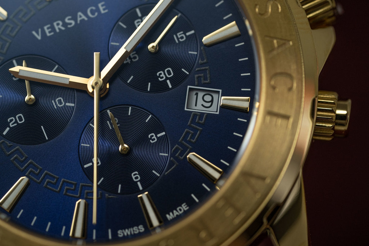 Versace Signature Chronograph Blue - Watches & Crystals