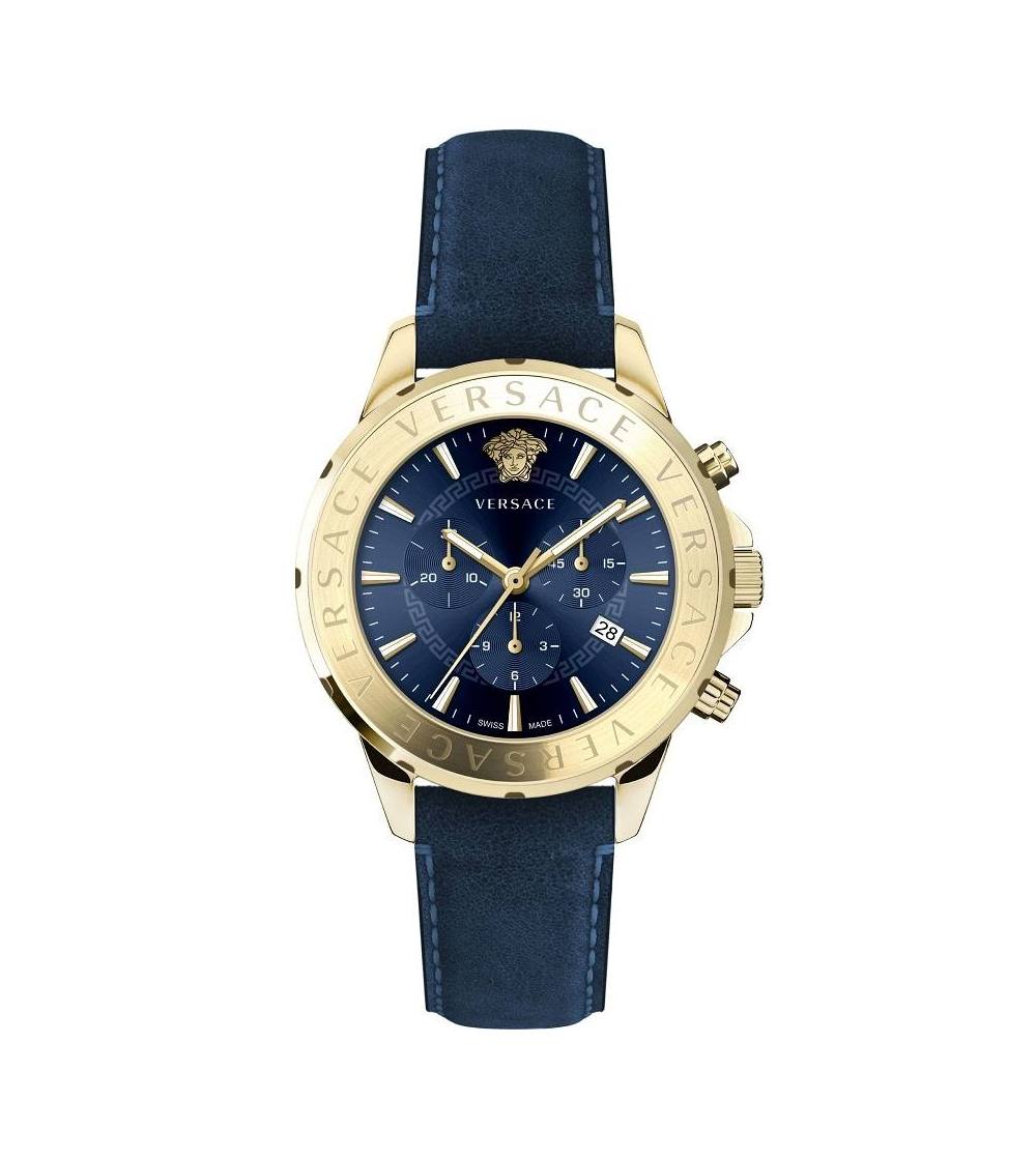 Versace Signature Chronograph Blue - Watches & Crystals