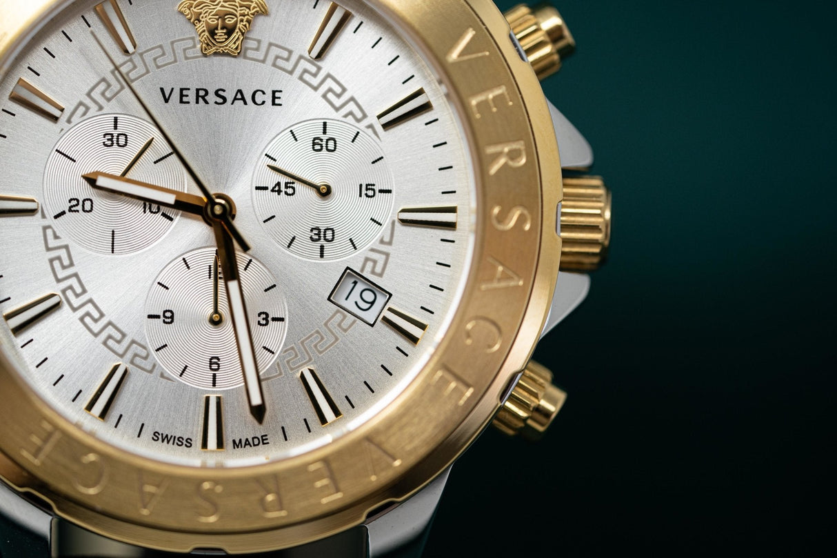 Versace Signature Chronograph Silver - Watches & Crystals