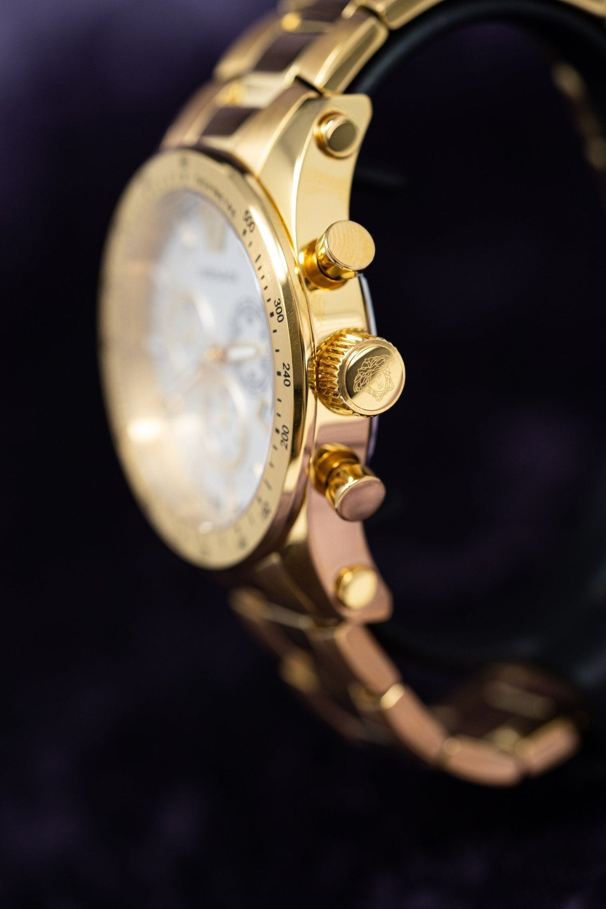 Versace Sporty Chronograph IP Gold - Watches & Crystals