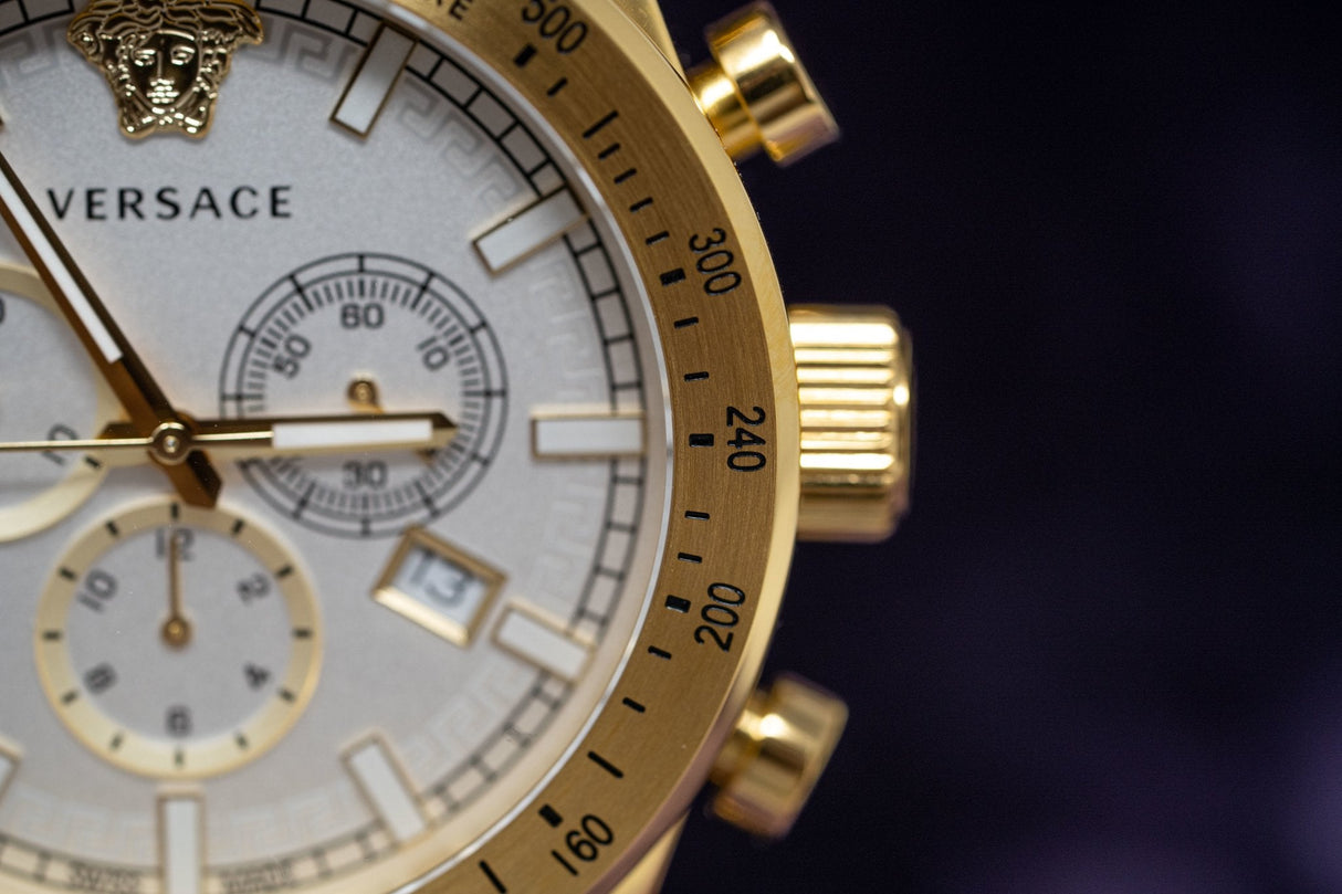 Versace Sporty Chronograph IP Gold - Watches & Crystals